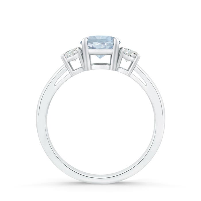 A - Aquamarine / 0.93 CT / 14 KT White Gold