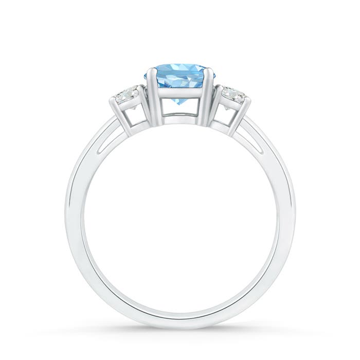 AAAA - Aquamarine / 0.93 CT / 14 KT White Gold