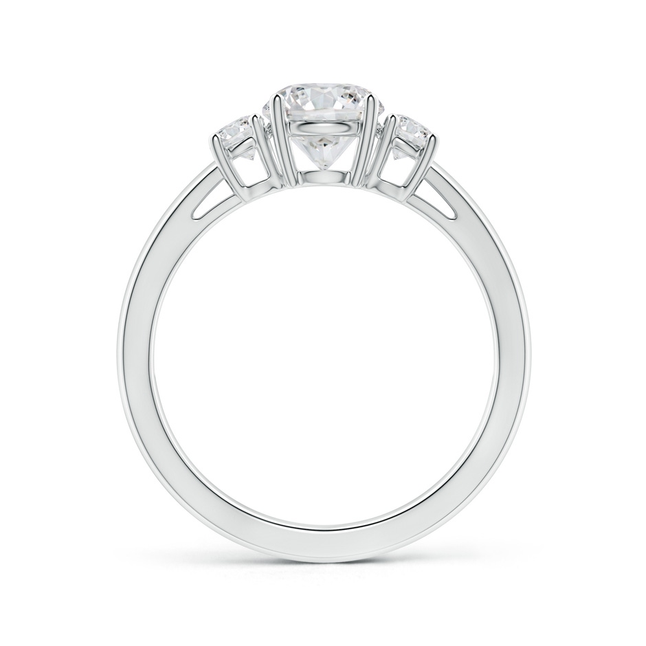 6mm HSI2 Round Diamond Three Stone Engagement Ring in White Gold side 199