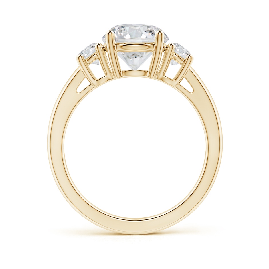 7.8mm HSI2 Round Diamond Three Stone Engagement Ring in 9K Yellow Gold side 199