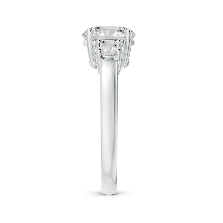 7.8mm IJI1I2 Round Diamond Three Stone Engagement Ring in P950 Platinum side 299