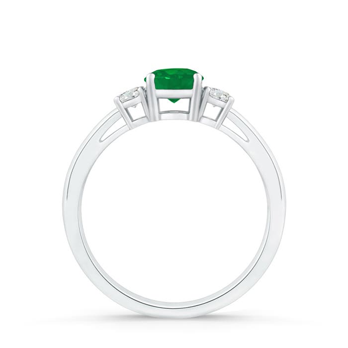 AA - Emerald / 0.54 CT / 14 KT White Gold