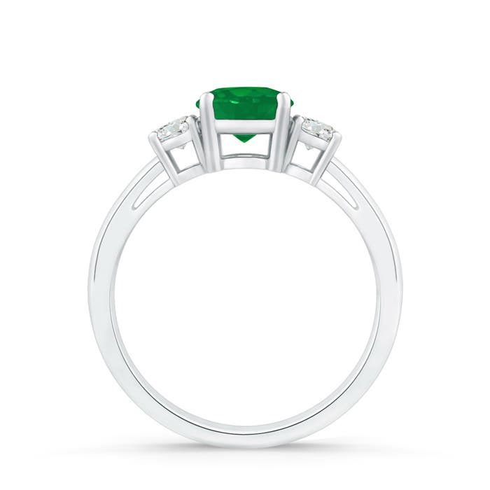 AA - Emerald / 0.96 CT / 14 KT White Gold