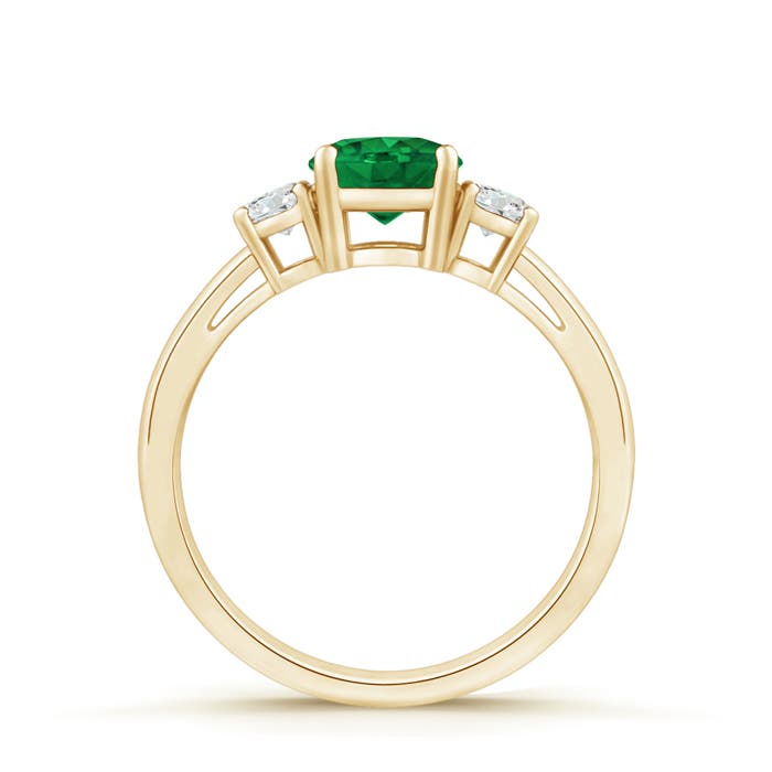 AAA - Emerald / 0.96 CT / 14 KT Yellow Gold