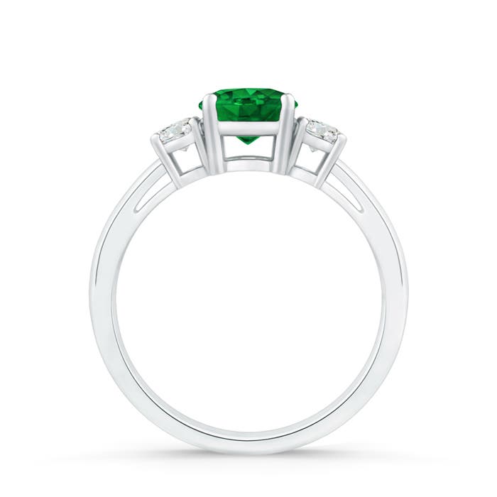 AAAA - Emerald / 0.96 CT / 14 KT White Gold