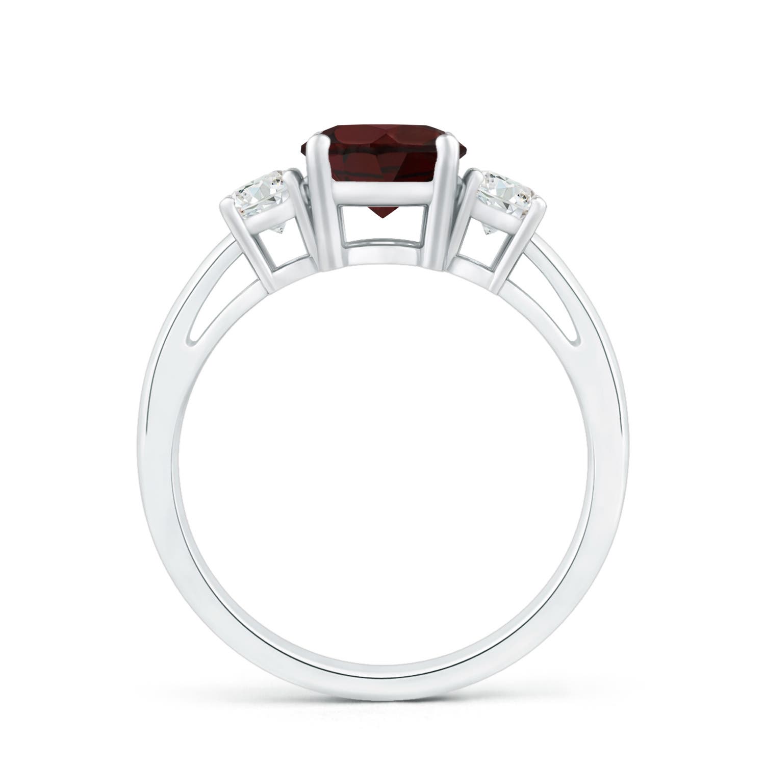 A - Garnet / 1.21 CT / 14 KT White Gold