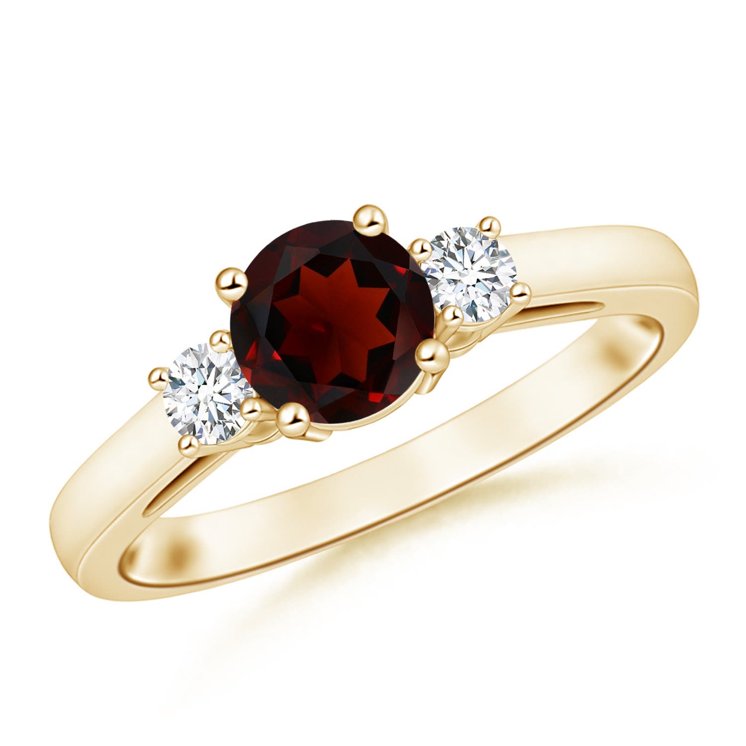 AA - Garnet / 1.21 CT / 14 KT Yellow Gold