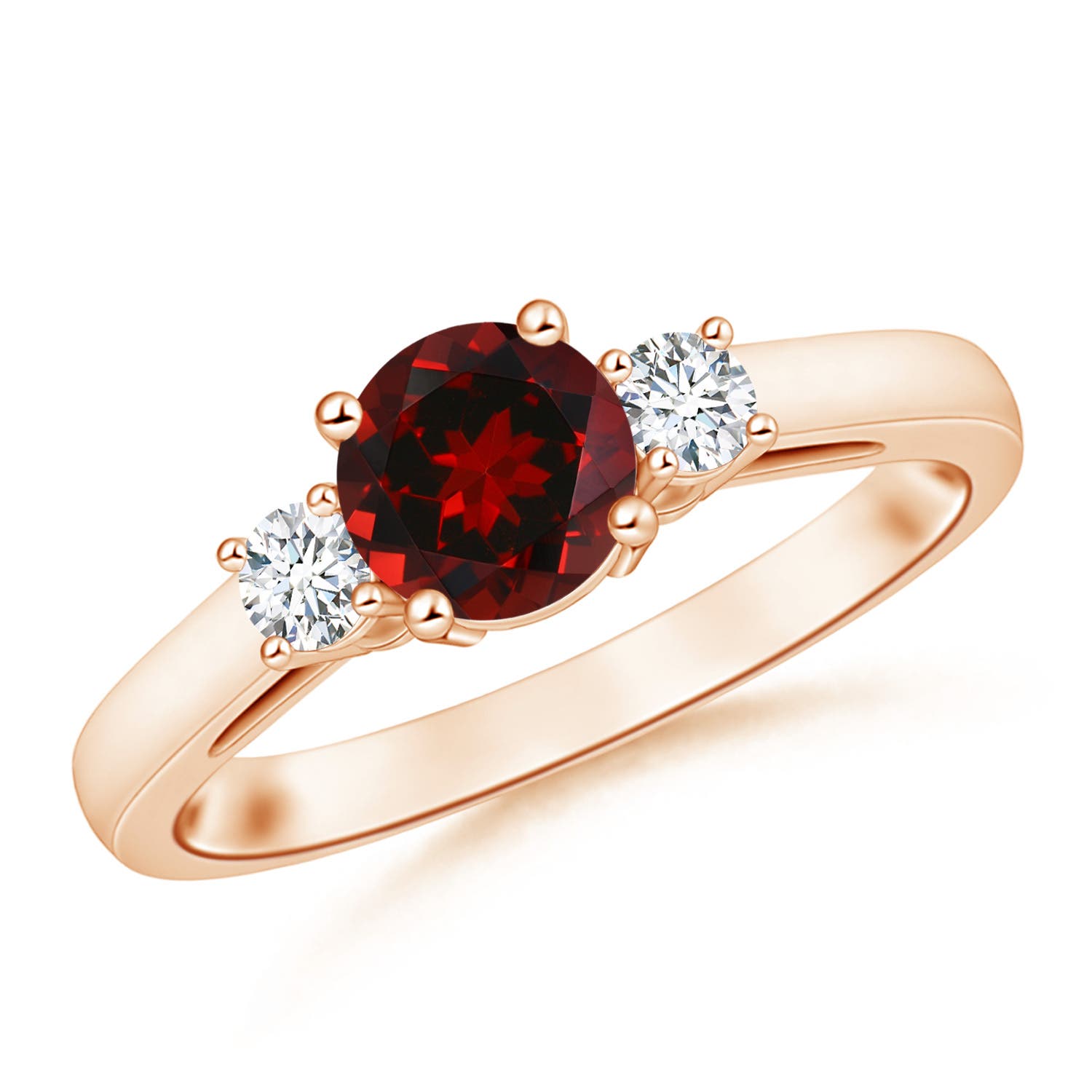 AAAA - Garnet / 1.21 CT / 14 KT Rose Gold