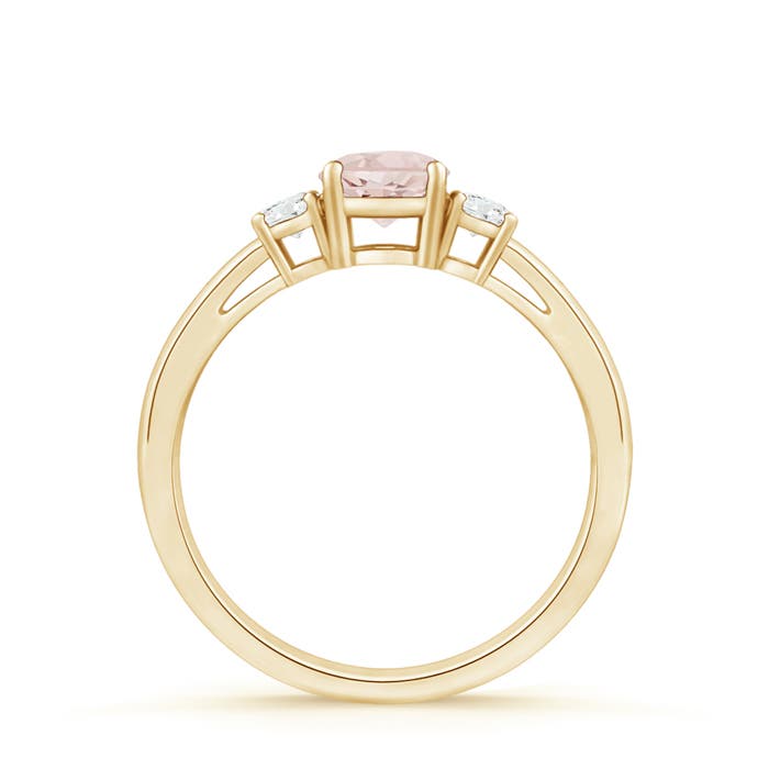 A - Morganite / 0.51 CT / 14 KT Yellow Gold