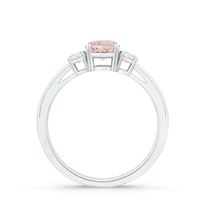 AA - Morganite / 0.51 CT / 14 KT White Gold