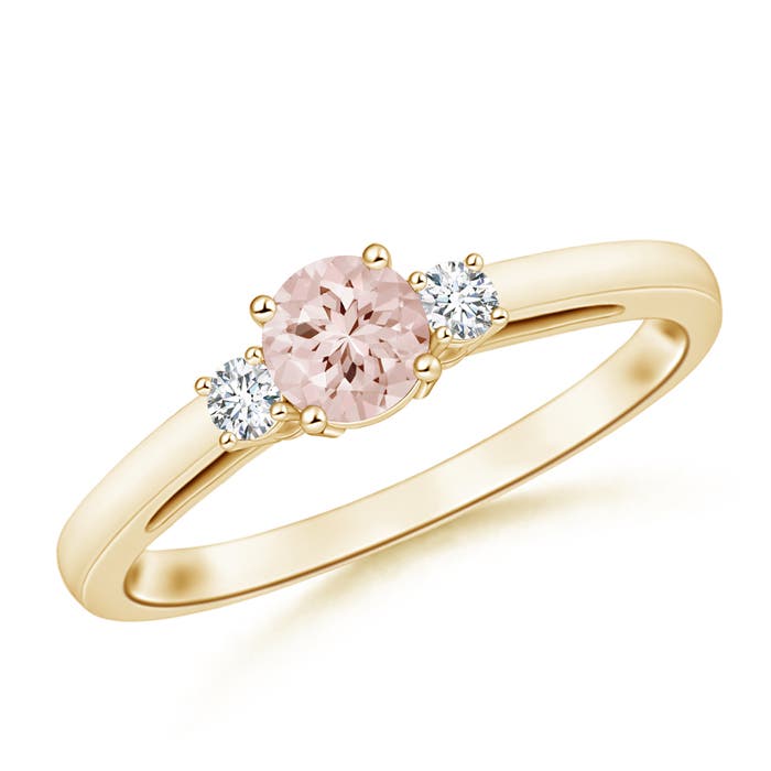 AA - Morganite / 0.51 CT / 14 KT Yellow Gold