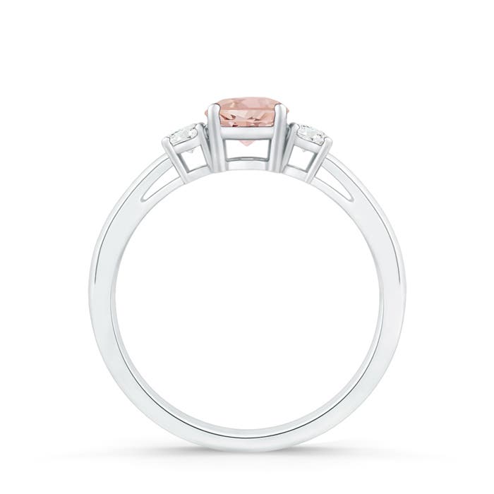 AAA - Morganite / 0.51 CT / 14 KT White Gold