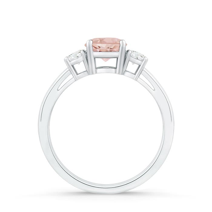 AAA - Morganite / 0.91 CT / 14 KT White Gold