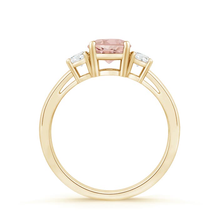 AAAA - Morganite / 0.91 CT / 14 KT Yellow Gold