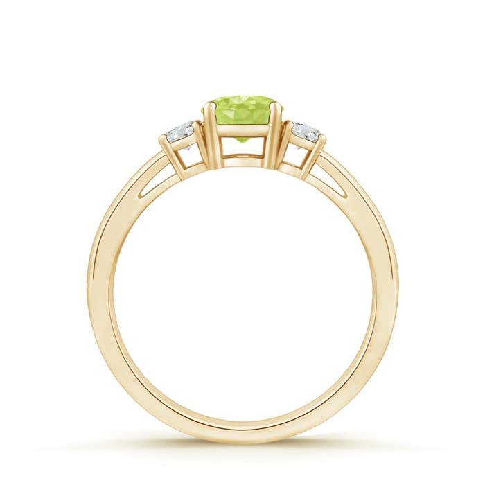 A - Peridot / 0.64 CT / 14 KT Yellow Gold