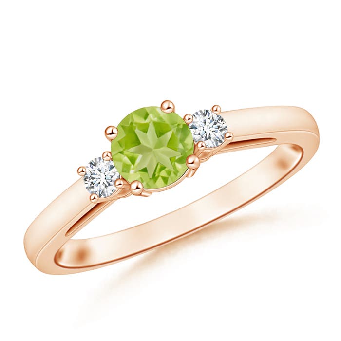 AA - Peridot / 1.16 CT / 14 KT Rose Gold