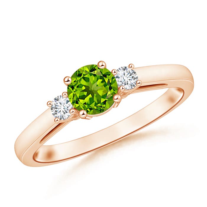 AAAA - Peridot / 1.16 CT / 14 KT Rose Gold