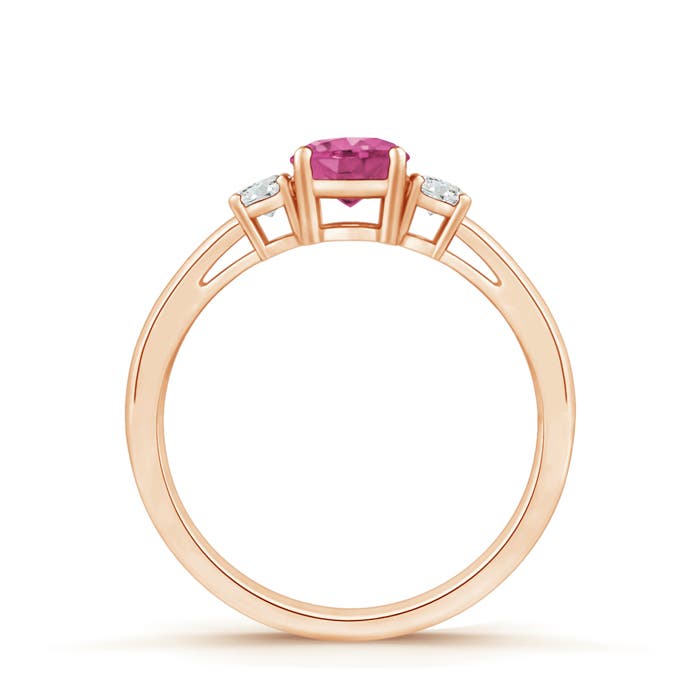 AAAA - Pink Sapphire / 0.69 CT / 14 KT Rose Gold