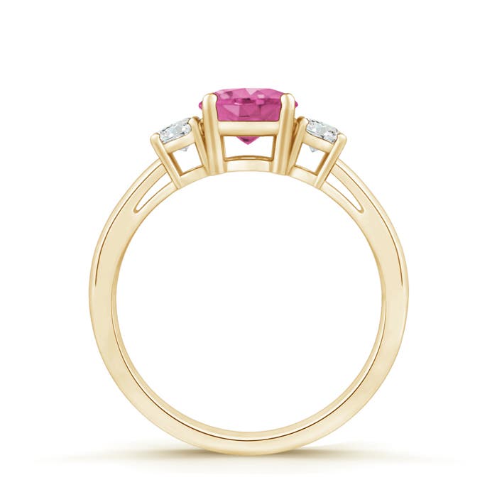 AAA - Pink Sapphire / 1.21 CT / 14 KT Yellow Gold