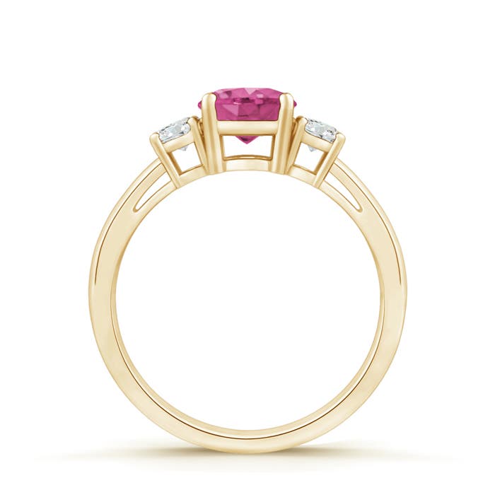 AAAA - Pink Sapphire / 1.21 CT / 14 KT Yellow Gold