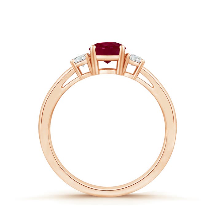 A - Ruby / 0.69 CT / 14 KT Rose Gold