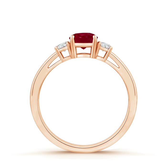 AA - Ruby / 0.69 CT / 14 KT Rose Gold