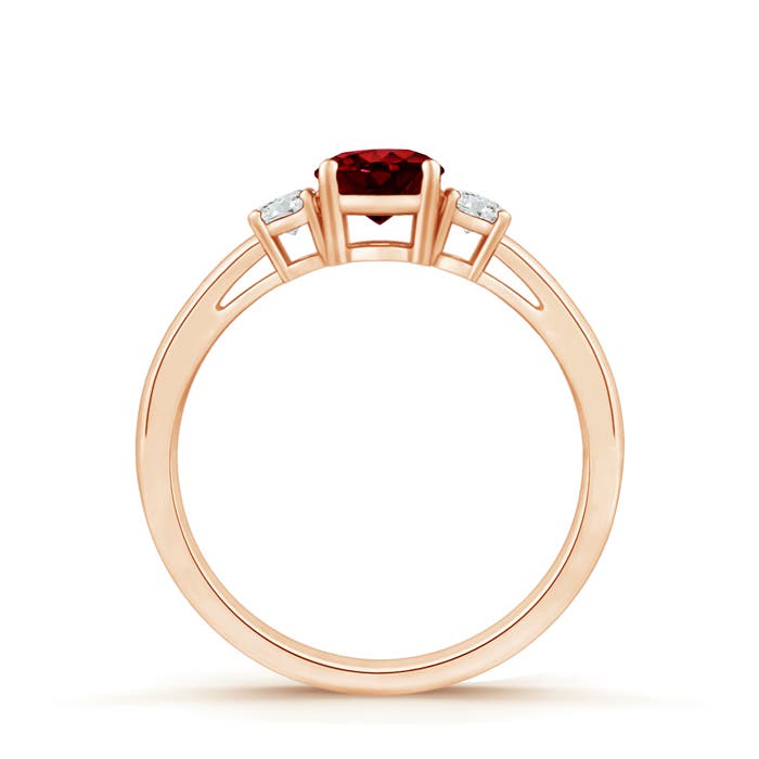 AAAA - Ruby / 0.69 CT / 14 KT Rose Gold