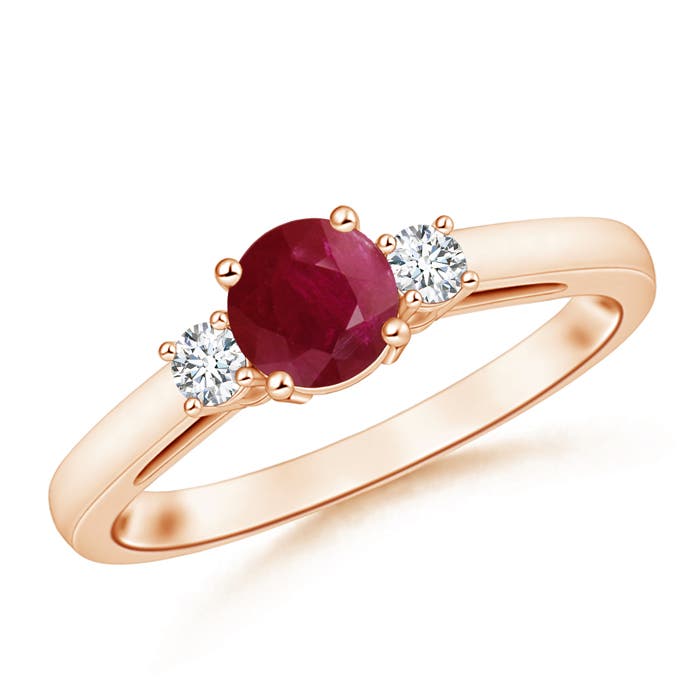 A - Ruby / 1.21 CT / 14 KT Rose Gold