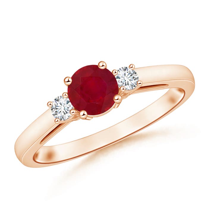 AA - Ruby / 1.21 CT / 14 KT Rose Gold