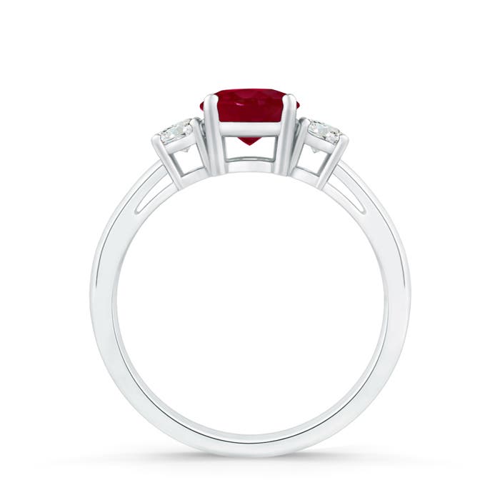 AA - Ruby / 1.21 CT / 14 KT White Gold