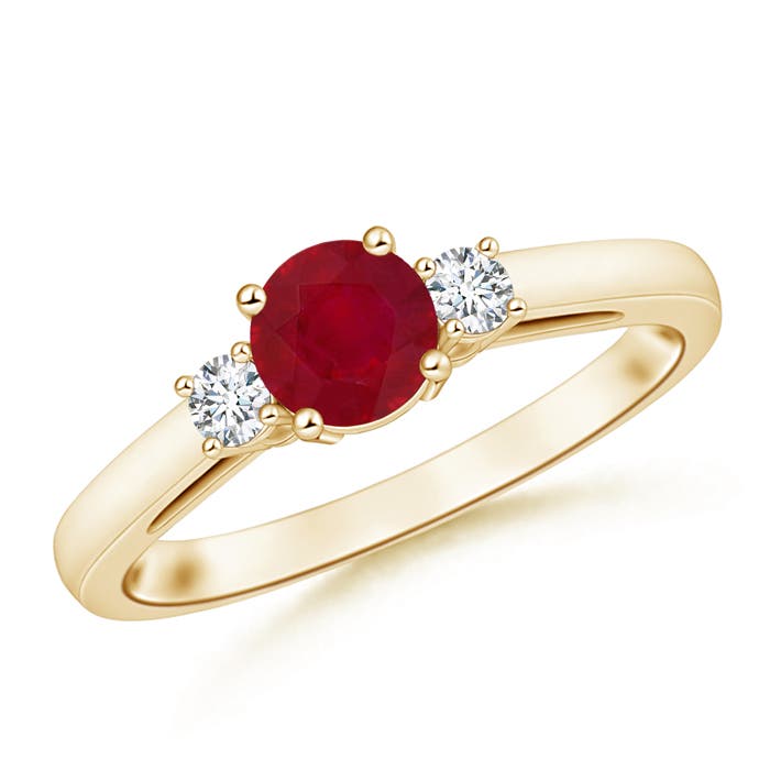 AA - Ruby / 1.21 CT / 14 KT Yellow Gold