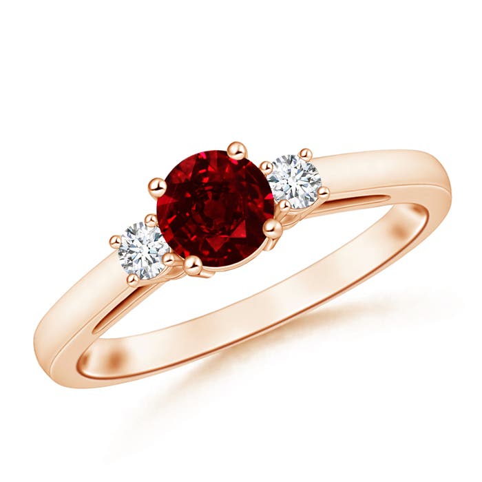 AAAA - Ruby / 1.21 CT / 14 KT Rose Gold