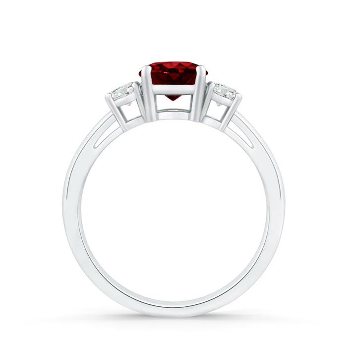 AAAA - Ruby / 1.21 CT / 14 KT White Gold