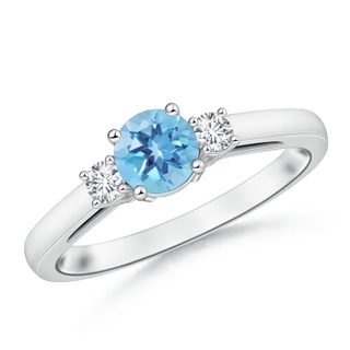 Round A Swiss Blue Topaz
