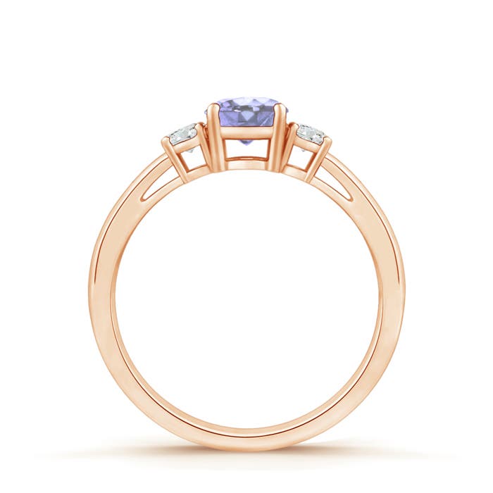 A - Tanzanite / 0.59 CT / 14 KT Rose Gold