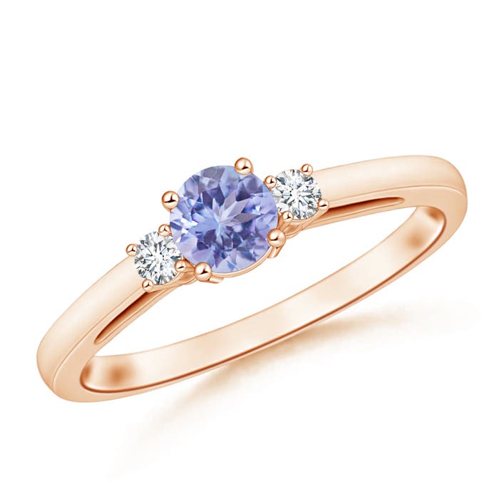 AA - Tanzanite / 0.59 CT / 14 KT Rose Gold