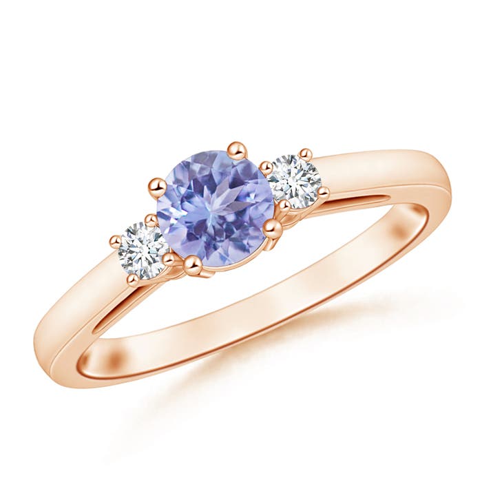 A - Tanzanite / 1.11 CT / 14 KT Rose Gold