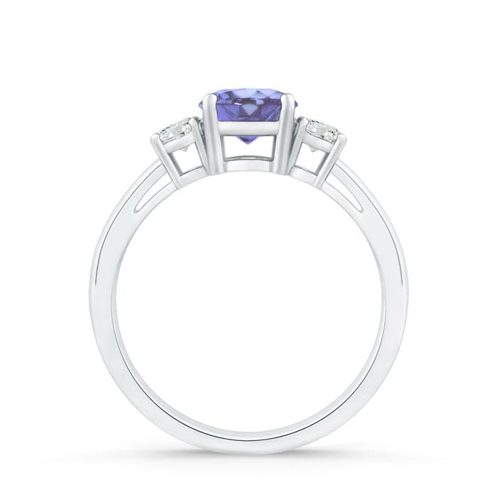 A - Tanzanite / 1.11 CT / 14 KT White Gold