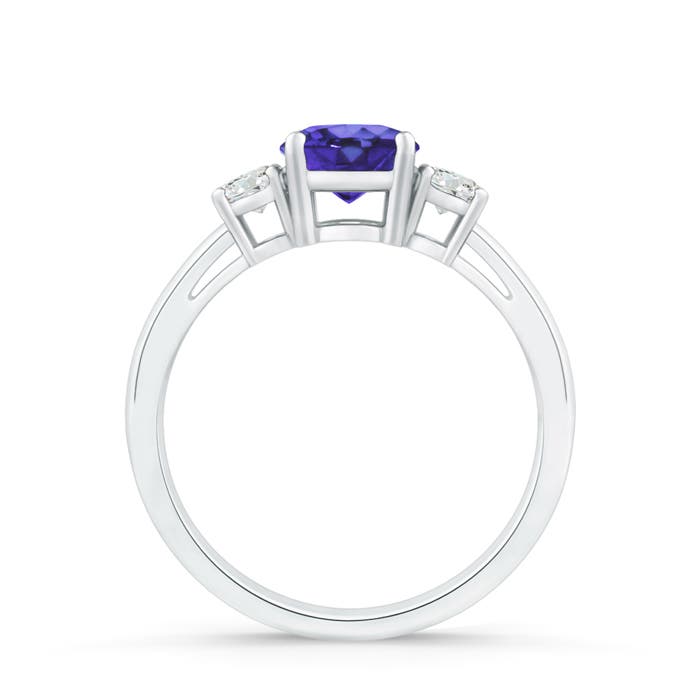 AA - Tanzanite / 1.11 CT / 14 KT White Gold