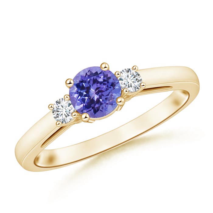 AA - Tanzanite / 1.11 CT / 14 KT Yellow Gold