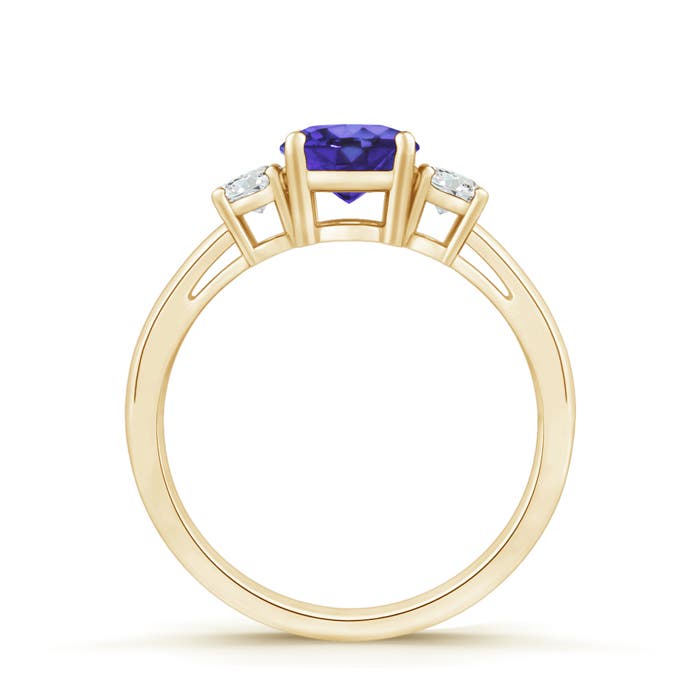 AA - Tanzanite / 1.11 CT / 14 KT Yellow Gold