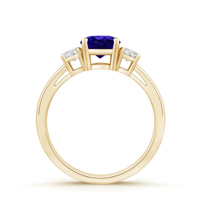 AAAA - Tanzanite / 1.11 CT / 14 KT Yellow Gold