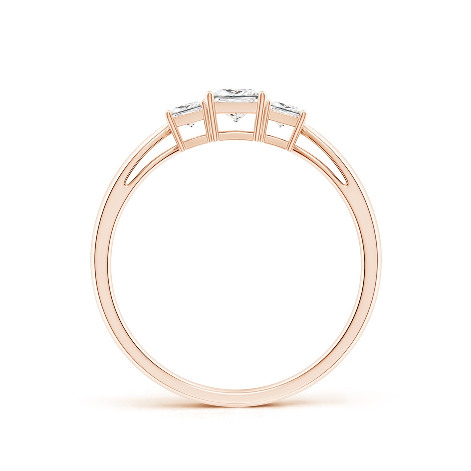 3.5mm GVS2 Three Stone Princess-Cut Diamond Ring in Rose Gold side 199