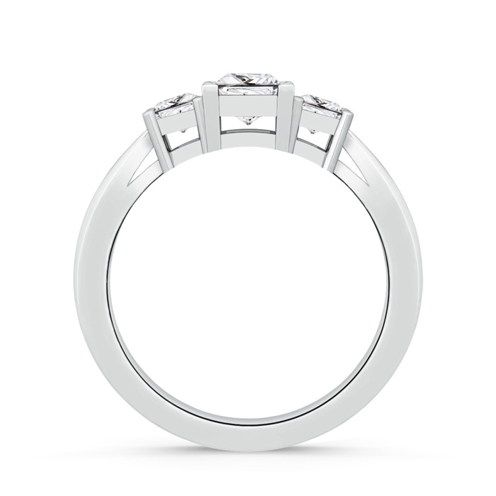 4.5mm HSI2 Three Stone Princess-Cut Diamond Ring in White Gold product image