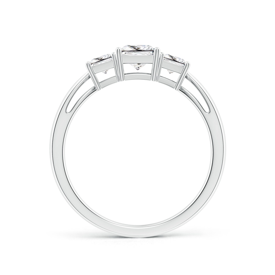 4.5mm HSI2 Three Stone Princess-Cut Diamond Ring in White Gold side 199