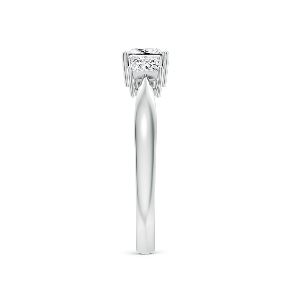 4.5mm HSI2 Three Stone Princess-Cut Diamond Ring in White Gold side 299