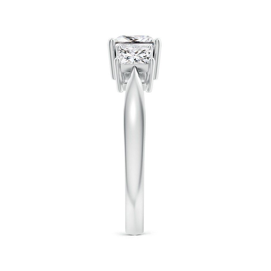 5.5mm HSI2 Three Stone Princess-Cut Diamond Ring in P950 Platinum side 299