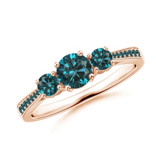 Round AA Enhanced Blue Diamond