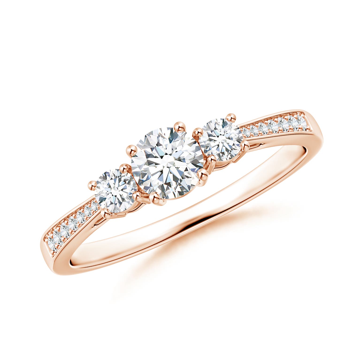 G, VS2 / 0.52 CT / 14 KT Rose Gold