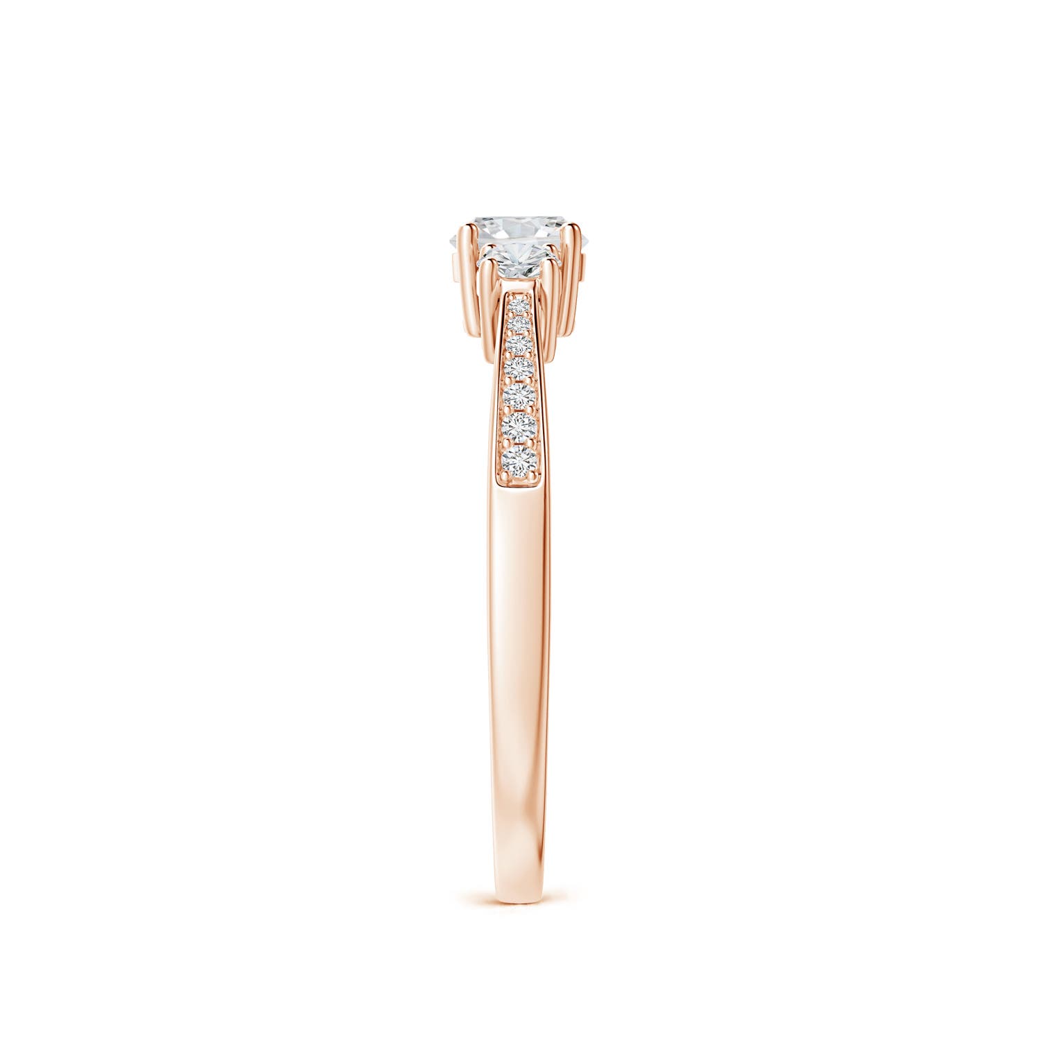 H, SI2 / 0.52 CT / 14 KT Rose Gold